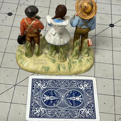 Sale Photo Thumbnail #485: Handpainted and Based on Norman Rockwell’s "Four Seasons".