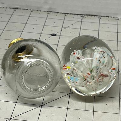 Sale Photo Thumbnail #531: Includes Novelty Light Bulb Jar & Murano-Style Art Glass Paperweight.