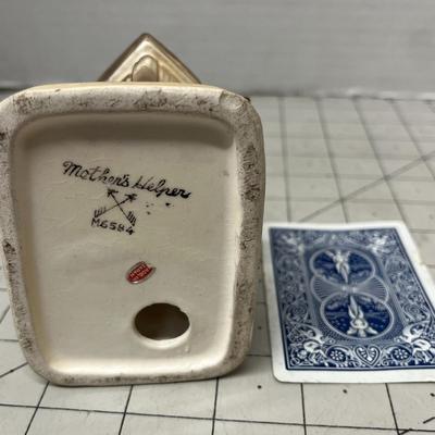 Sale Photo Thumbnail #535: Hand-painted ceramic or bisque porcelain.