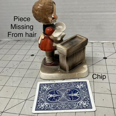 Sale Photo Thumbnail #534: Hand-painted ceramic or bisque porcelain.