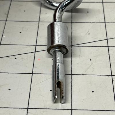 Sale Photo Thumbnail #579: 2 Chrome Wire Whisk Beaters and 1 Chrome Spiral Dough Hook.