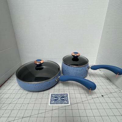 Sale Photo Thumbnail #629: Includes 1 Deep Saucepan with Lid and 1 Saute Pan with Lid.