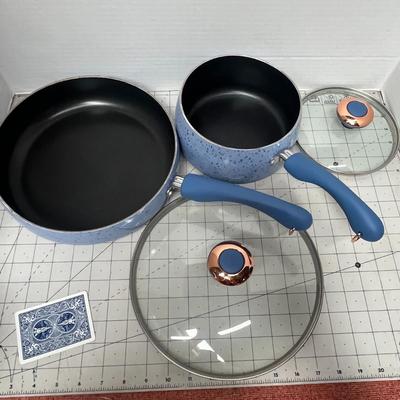Sale Photo Thumbnail #630: Includes 1 Deep Saucepan with Lid and 1 Saute Pan with Lid.