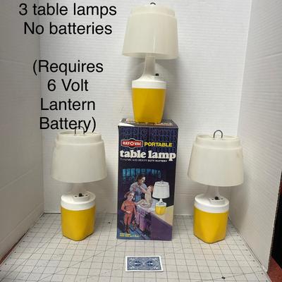 Sale Photo Thumbnail #653: Emergency backup lighting and Vintage camping setups.