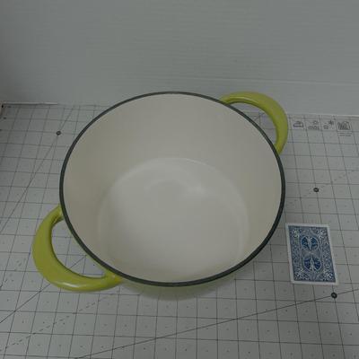 Sale Photo Thumbnail #728: Durable ceramic-coated Dutch oven, ideal for stews and soups.
