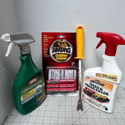 Sale Photo Thumbnail #741: Includes Ortho, Spectracide, Amdro, mostly full, effective garden solutions.