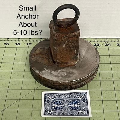 Sale Photo Thumbnail #767: Heavy metal anchor, approximately 5-10 lbs, durable construction.