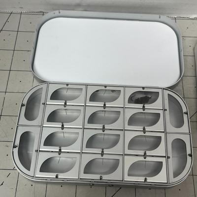 Sale Photo Thumbnail #809: Includes fly fishing flies and compact 16-slot storage container.