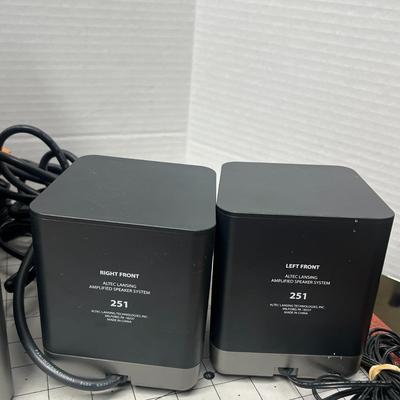 Sale Photo Thumbnail #873: 5.1 surround sound speakers with subwoofer, powerful audio for computers.
