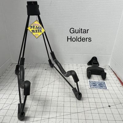 Sale Photo Thumbnail #920: Durable Stage Mate stand and Hercules wall guitar holder included.
