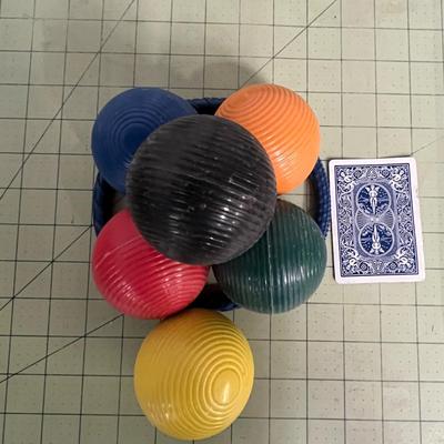 Sale Photo Thumbnail #994: Includes mallets, balls, wickets, stakes, and card