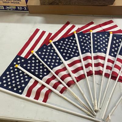 Sale Photo Thumbnail #999: Each flag measures 17.5 x 12 inches, with poles