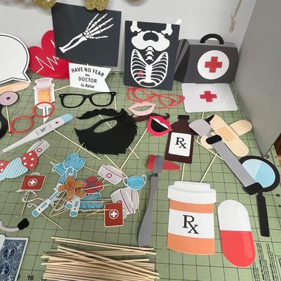 Sale Photo Thumbnail #1048: Fun doctor-themed party decorations and photo props