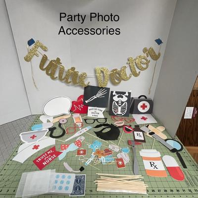 Sale Photo Thumbnail #1046: Fun doctor-themed party decorations and photo props