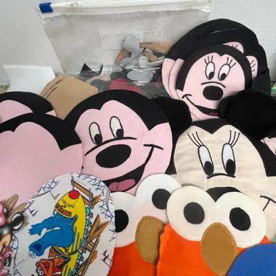 Sale Photo Thumbnail #1072: Includes Mickey, Minnie, Disney, cartoons, lace appliqués