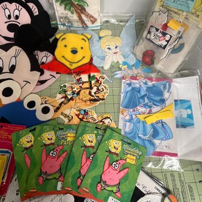 Sale Photo Thumbnail #1076: Includes Mickey, Minnie, Disney, cartoons, lace appliqués