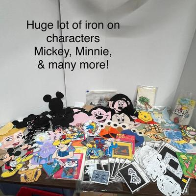 Sale Photo Thumbnail #1068: Includes Mickey, Minnie, Disney, cartoons, lace appliqués
