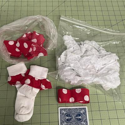 Sale Photo Thumbnail #1096: Includes ears, bows, fabric, socks, lace trim