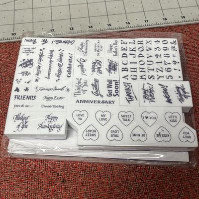 Sale Photo Thumbnail #1106: Includes mini clothespins, rubber stamps, alphabet letters