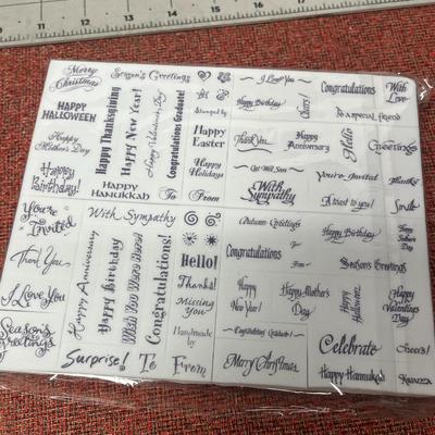 Sale Photo Thumbnail #1105: Includes mini clothespins, rubber stamps, alphabet letters