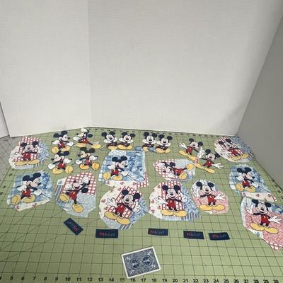 Sale Photo Thumbnail #1127: Includes folder with assorted cartoon iron-on appliqués