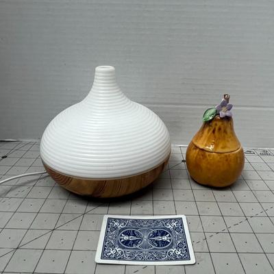 Sale Photo Thumbnail #1155: Includes diffuser and decorative ceramic pear jar