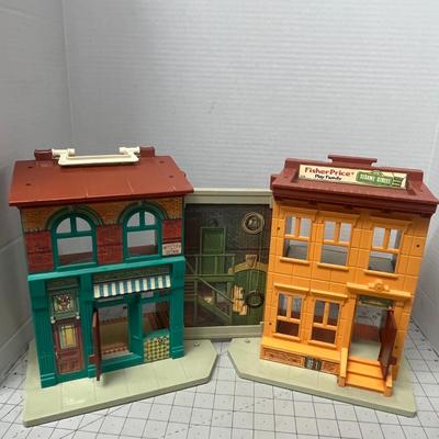 Sale Photo Thumbnail #1173: Vintage playset with Hooper’s Store.