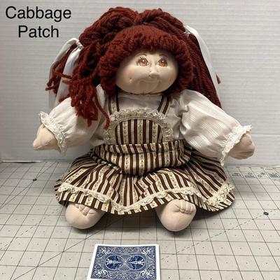 Sale Photo Thumbnail #1200: Handmade, striped dress, soft yarn hair.