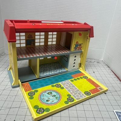 Sale Photo Thumbnail #1209: Vintage portable children’s hospital playset fun!
