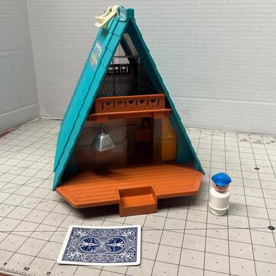 Sale Photo Thumbnail #1242: Classic vintage portable dollhouse fun!