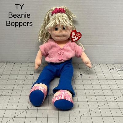 Sale Photo Thumbnail #1282: 12" plush girl doll with original tag