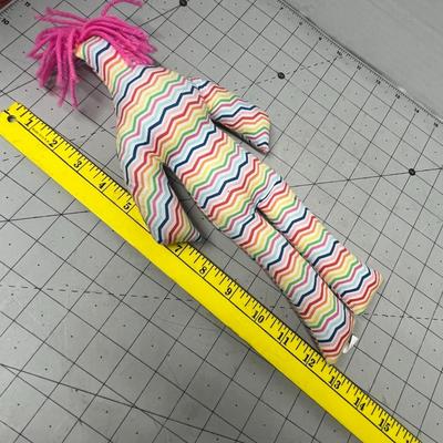 Sale Photo Thumbnail #1288: 15" soft doll, yarn hair, handmade style