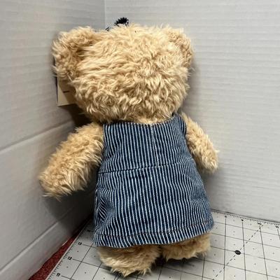 Sale Photo Thumbnail #1294: Plush bear in denim dress, brand new