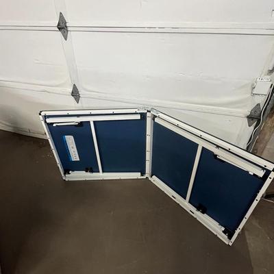 Sale Photo Thumbnail #1330: 59x26.5x27.5" table, compact fold, Great for beer pong or small areas! missing net.