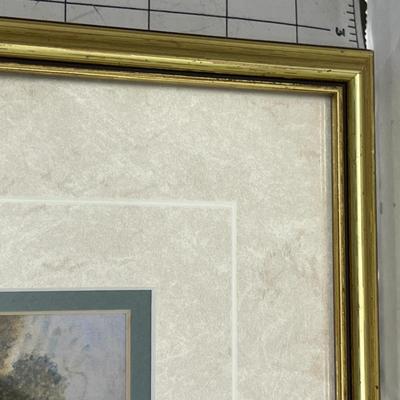 Sale Photo Thumbnail #1375: 16.5x14 print with gold frame, serene setting