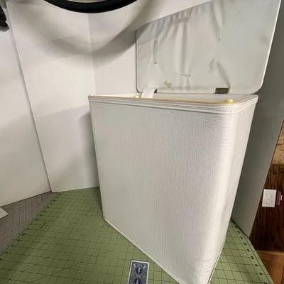 Sale Photo Thumbnail #1414: Tall, lightweight hamper with textured finish