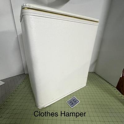 Sale Photo Thumbnail #1413: Tall, lightweight hamper with textured finish