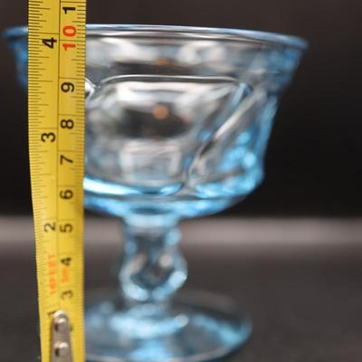 Fostoria Jamestown Blue Sherbet/Champagne Glass - Set of 8