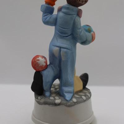 Vintage Clown Rotating Music Box