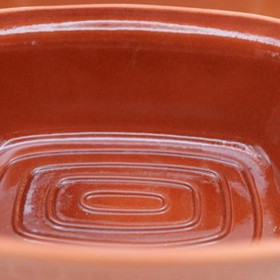 Vintage Litton Simmer Pot Clay Terra Cotta Dutch Oven