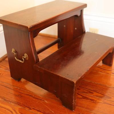 Vintage Traditional Bed Steps Stool