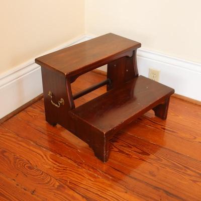 Vintage Traditional Bed Steps Stool