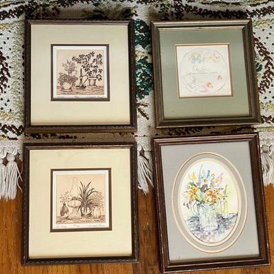 Lot 234 Small flower prints