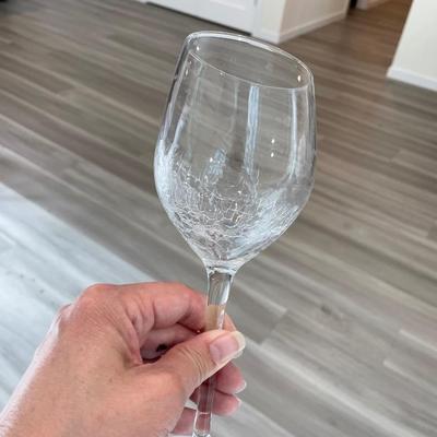 Pier 1 Crackle Wine Glasses & more
