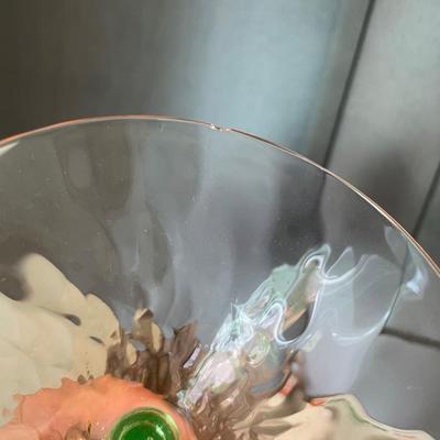 4 Vintage Watermelon Martini Glasses As-Is