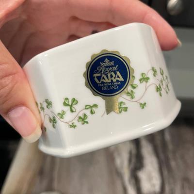 Royal Tara Trellis Shamrock Trinket Box