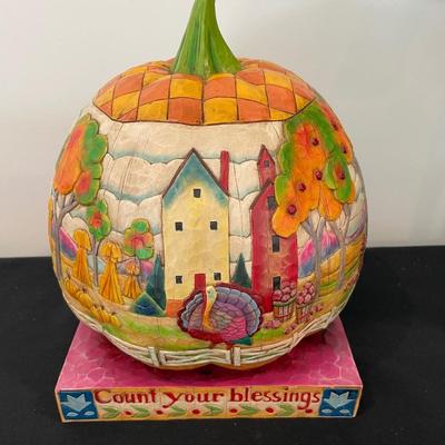 Heartwood Creek by Jim Shore XL Pumpkin Decor