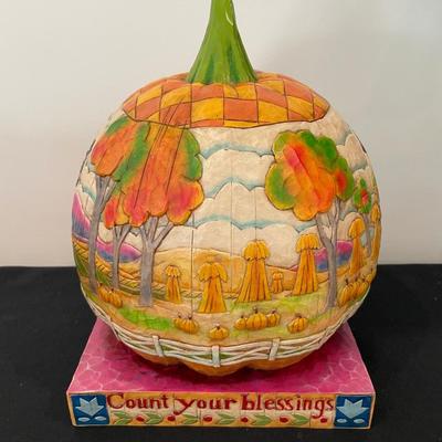 Heartwood Creek by Jim Shore XL Pumpkin Decor