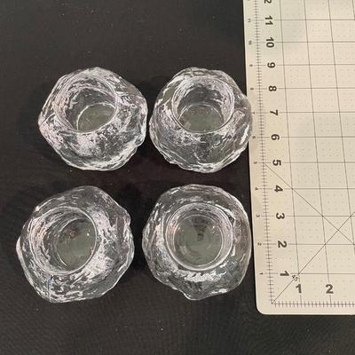 Kosta Boda Glacier Snowball Votive Tea lights