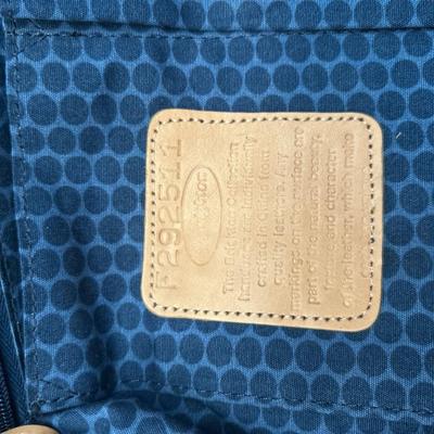 Brighton - Blue and Cream Tote Bag - Leather Handles (with Wallet & Coin Bags)